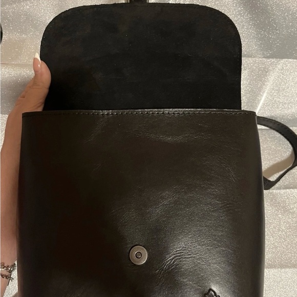 Patricia Nash VATONI Black Embossed Leather Backpack/Purse NWOT - Picture 6 of 16